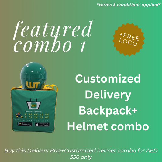 Motobox Delivery bag for bike with helmet combo